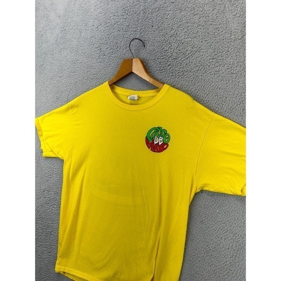 Fruit OF The Loom Shirt Mens Large Yellow Cinco De Mayo Tee T-Shirt Short Sleeve - Picture 3 of 8
